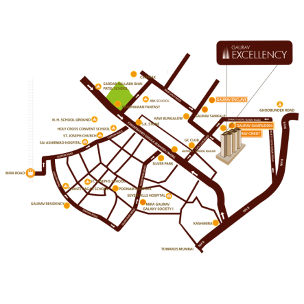 gaurav excellency map new